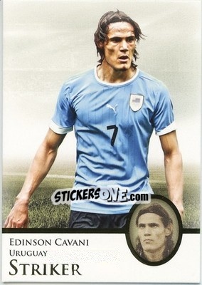 Sticker Edinson Cavani - World Football UNIQUE 2013 - Futera