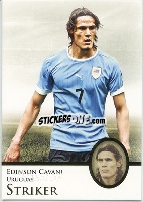 Sticker Edinson Cavani - World Football UNIQUE 2013 n. 69p - Futera