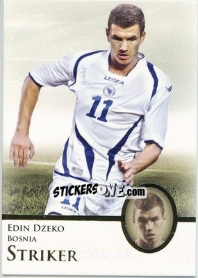 Cromo Edin Dzeko - World Football UNIQUE 2013 - Futera