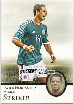 Cromo Javier Hernandez - World Football UNIQUE 2013 - Futera