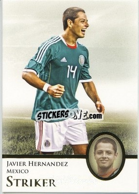 Sticker Javier Hernandez - World Football UNIQUE 2013 n. 78p - Futera
