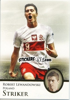 Sticker Robert Lewandowski - World Football UNIQUE 2013 n. 84p - Futera