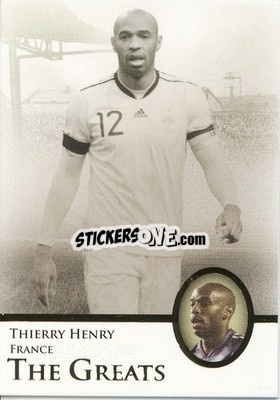 Sticker Thierry Henry - World Football UNIQUE 2013 n. 110P - Futera