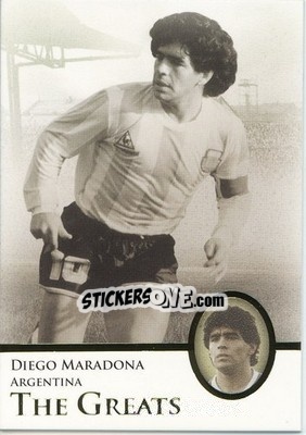 Sticker Diego Maradona - World Football UNIQUE 2013 n. 112 - Futera