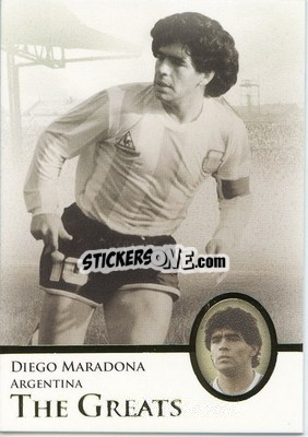 Sticker Diego Maradona - World Football UNIQUE 2013 n. 112p - Futera