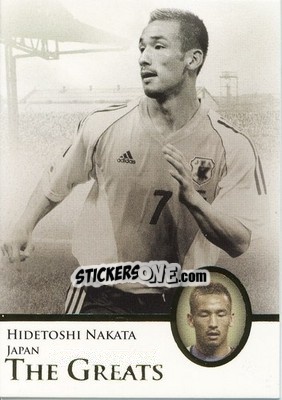 Sticker Hidetoshi Nakata - World Football UNIQUE 2013 - Futera