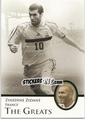 Sticker Zinedine Zidane - World Football UNIQUE 2013 n. 120 - Futera