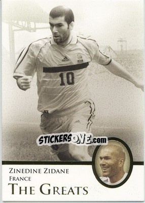 Cromo Zinedine Zidane - World Football UNIQUE 2013 - Futera