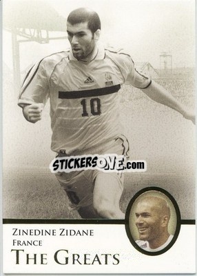 Sticker Zinedine Zidane - World Football UNIQUE 2013 n. 120p - Futera