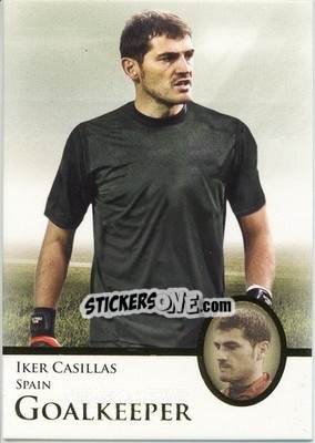 Cromo Iker Casillas - World Football UNIQUE 2013 - Futera