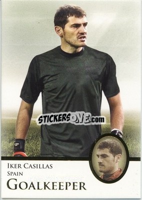 Sticker Iker Casillas - World Football UNIQUE 2013 n. 122p - Futera