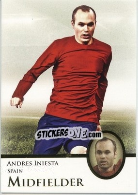 Sticker Andres Iniesta - World Football UNIQUE 2013 n. 123 - Futera