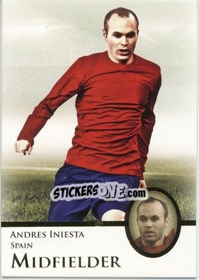 Figurina Andres Iniesta - World Football UNIQUE 2013 - Futera