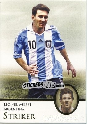 Sticker Lionel Messi - World Football UNIQUE 2013 n. 125 - Futera