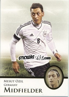 Sticker Mesut Ozil - World Football UNIQUE 2013 n. 127p - Futera