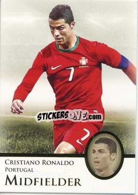 Sticker Cristiano Ronaldo - World Football UNIQUE 2013 n. 128p - Futera