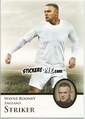 Sticker Wayne Rooney - World Football UNIQUE 2013 n. 129p - Futera