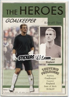 Sticker Joe Hart - World Football UNIQUE 2013 n. HER02 - Futera