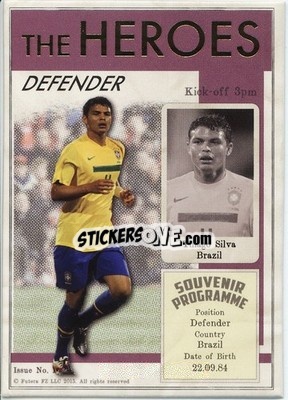 Sticker Thiago Silva - World Football UNIQUE 2013 n. HER12 - Futera