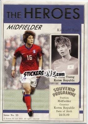 Sticker Ki Sung-Yueng - World Football UNIQUE 2013 n. HER23 - Futera