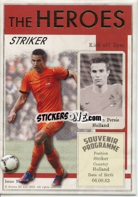 Sticker Robin van Persie - World Football UNIQUE 2013 n. HER32 - Futera