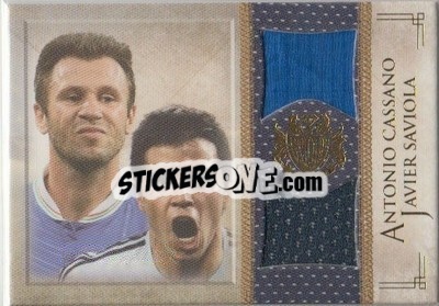 Sticker Antonio Cassano / Javier Saviola - World Football UNIQUE 2013 n. MEM26 - Futera