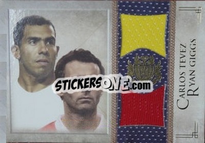 Sticker Carlos Tevez / Ryan Giggs - World Football UNIQUE 2013 n. MEM27 - Futera