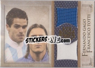 Sticker Fernando Gago / Francesco Totti - World Football UNIQUE 2013 n. MEM30 - Futera