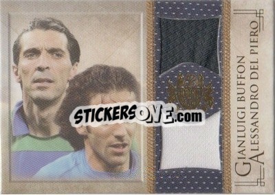 Sticker Gianluigi Buffon / Alessandro del Piero - World Football UNIQUE 2013 n. MEM31 - Futera