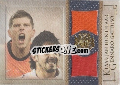 Sticker Klaas-Jan Huntelaar / Gennaro Gattuso - World Football UNIQUE 2013 n. MEM33 - Futera