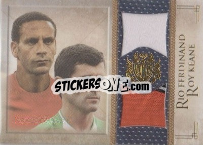 Sticker Rio Ferdinand / Roy Keane - World Football UNIQUE 2013 n. MEM36 - Futera