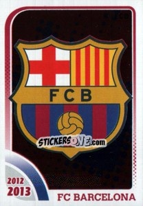 Sticker Escudo - FC Barcelona 2012-2013 n. 1 - Panini
