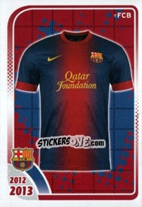 Sticker Equipacion (1) - FC Barcelona 2012-2013 n. 5 - Panini