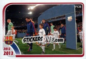 Sticker Barcelona (Champions league) - FC Barcelona 2012-2013 n. 10 - Panini