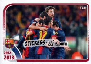 Sticker FC Barcelona (Celebration) - FC Barcelona 2012-2013 n. 13 - Panini
