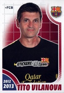 Sticker Tito Vilanova - FC Barcelona 2012-2013 n. 26 - Panini