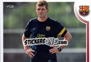 Sticker Tito Vilanova in training - FC Barcelona 2012-2013 n. 27 - Panini