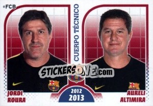 Sticker Jordi Roura / Aureli Altimira - FC Barcelona 2012-2013 n. 30 - Panini
