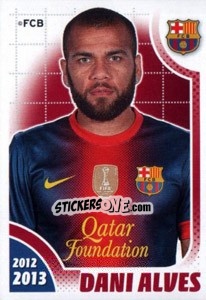 Figurina Dani Alves - FC Barcelona 2012-2013 - Panini