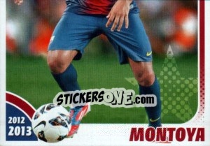 Sticker Montoya in action - FC Barcelona 2012-2013 n. 52 - Panini