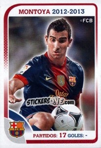 Figurina Montoya (Trayectoria) - FC Barcelona 2012-2013 n. 53 - Panini