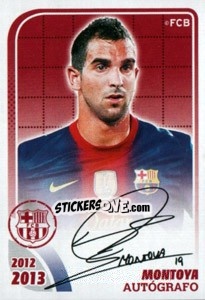 Figurina Montoya (Autografo) - FC Barcelona 2012-2013 - Panini