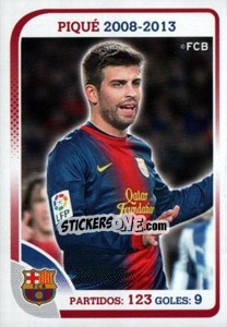 Sticker Pique (Trayectoria) - FC Barcelona 2012-2013 - Panini