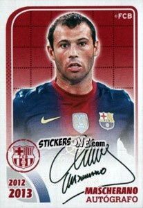 Cromo Mascherano (Autografo)