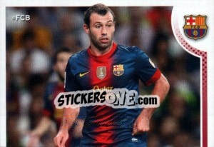 Sticker Mascherano in acton - FC Barcelona 2012-2013 - Panini