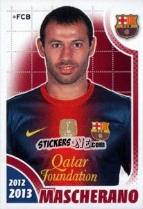 Sticker Mascherano - FC Barcelona 2012-2013 n. 73 - Panini