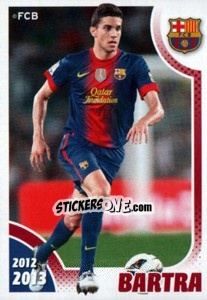 Sticker Bartra in action - FC Barcelona 2012-2013 n. 75 - Panini