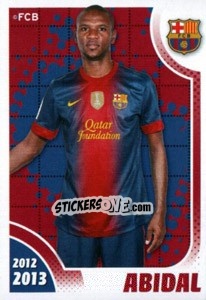 Sticker Abidal in action