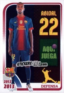 Sticker Abidal (Defensa) - FC Barcelona 2012-2013 n. 79 - Panini