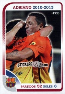 Cromo Adriano Correia (Trayectoria) - FC Barcelona 2012-2013 - Panini